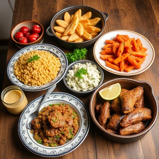 Classic Soul Food Recipes 1 Soul Food — Southern dishes like mac and cheese, greens, and fried chicken served family-style, comforting home-cooked meal