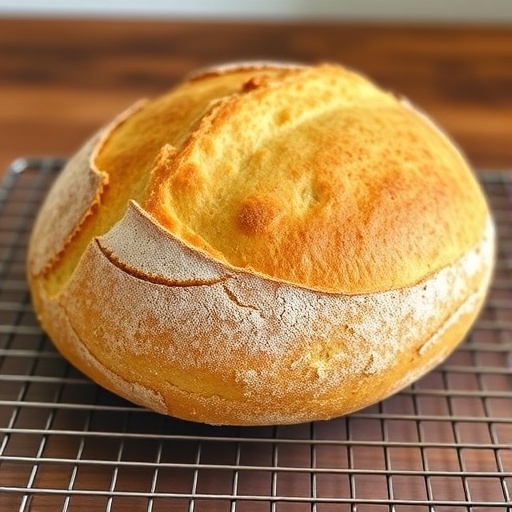 Classic Yeast Bread Recipes for Beginners 1 Yeast Bread Recipes — rustic loaf of freshly baked yeast bread cooling on a wooden rack, homemade comfort food