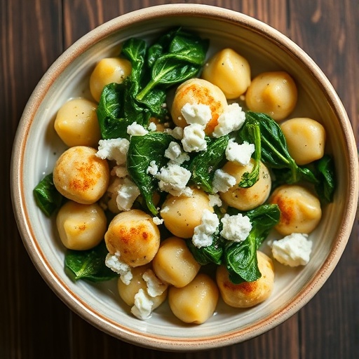 Creamy Gnocchi with Spinach & Feta: A Healthy & Easy Dinner Idea for Busy Weeknights
