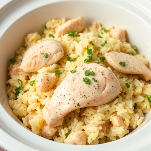 Crock Pot Chicken and Rice | Easy Family Dinner