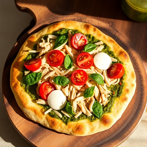 Easy Pesto Chicken Flatbread Recipe: Quick & Delicious Dinner Idea