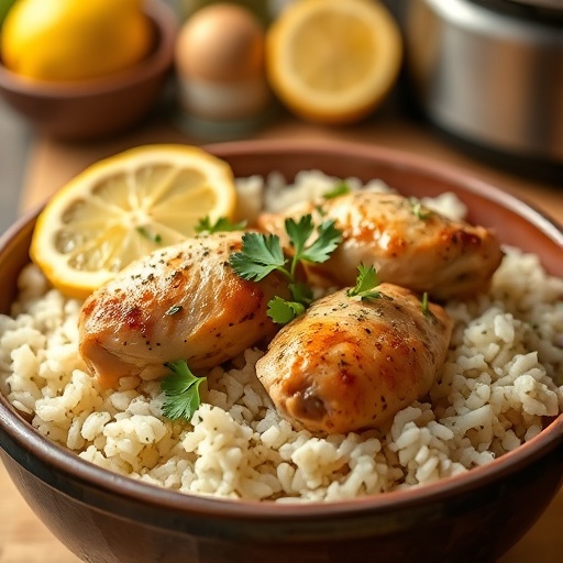 Easy Slow Cooker Lemon Herb Chicken and Rice: A Flavorful Weeknight Meal