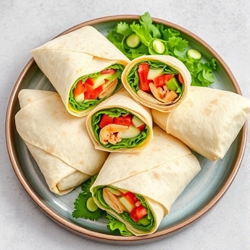 Easy Wrap Recipes for Meal Prep 1 Wrap Recipes — sliced tortilla wraps arranged on a tray with vibrant fillings, ready for lunch or snacks