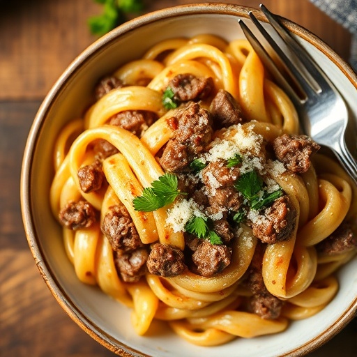 High Protein Creamy Beef Pasta Recipe for Quick Weeknight Dinners – Ready in 30 Mins!