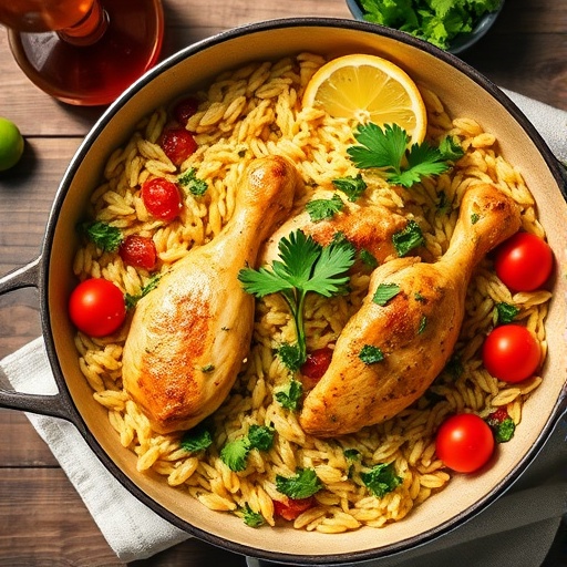 One-Pan Lemon Herb Orzo with Chicken – Your New Favorite Easy Weeknight Dinner
