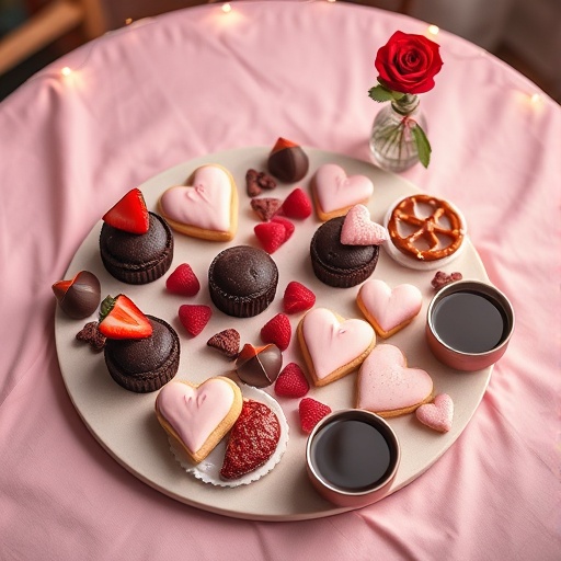 Romantic Valentine’s Day Sweet Treat Board for a Cozy Night In
