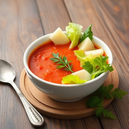 Savor the Flavor: Creamy Tomato Soup with Caesar Salad
