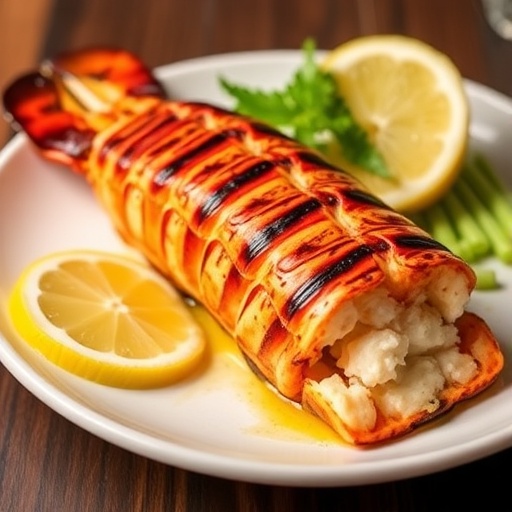 Simple Lobster Tail Recipe 1 Simple Lobster Tail Recipe — grilled lobster tail brushed with butter and served with lemon, elegant seafood dinner