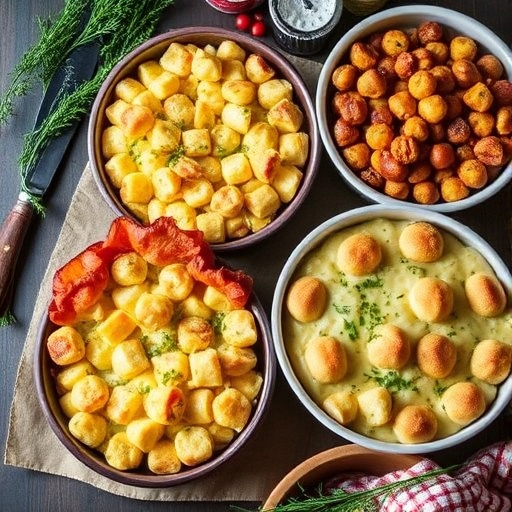 Thanksgiving Casserole Recipes to Try 1 Thanksgiving Casserole Recipes — assortment of baked casseroles with cheese and herbs, festive holiday dinner dishes