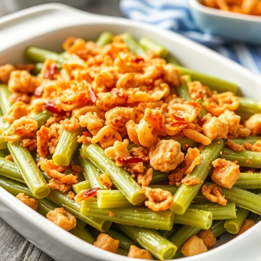 The Best Green Bean Casserole Recipe 1 The Best Green Bean Casserole — creamy baked green bean casserole topped with crispy onions, classic Thanksgiving side dish