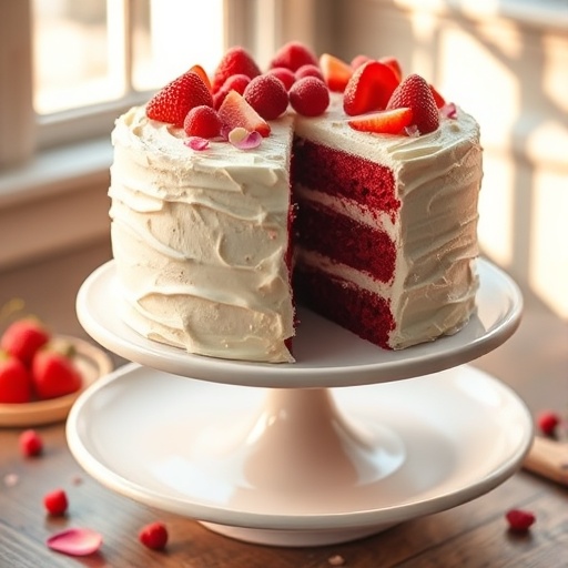 Decadent Red Velvet Valentine’s Birthday Cake with Cream Cheese Frosting