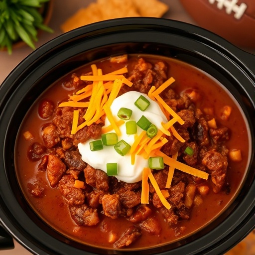 Slow Cooker Game Day Chili: Easy, Hearty & Crowd-Pleasing Main Dish for Your Watch Party!