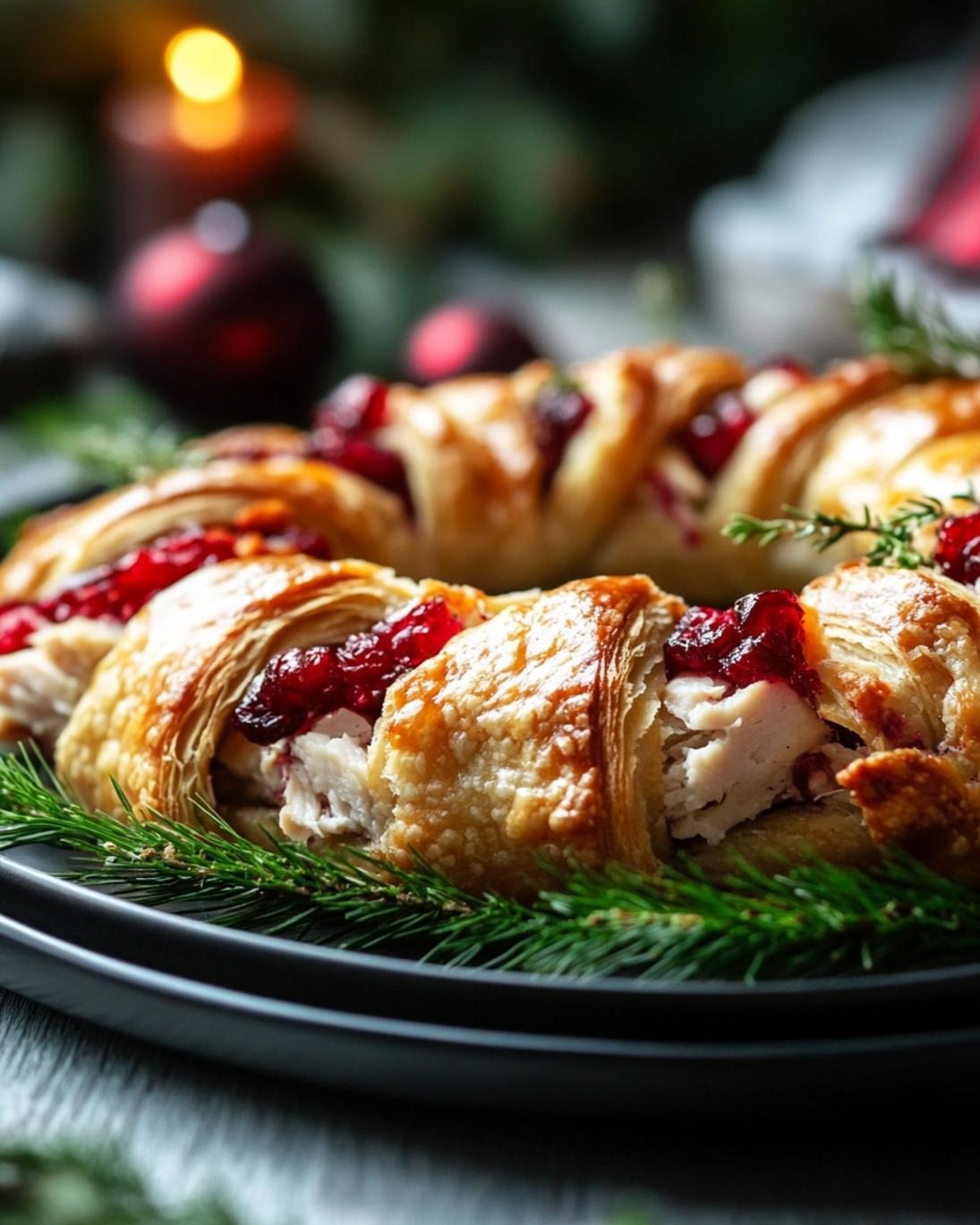 Easy Turkey Cranberry Crescent Ring: Festive Holiday Appetizer or Dinner!