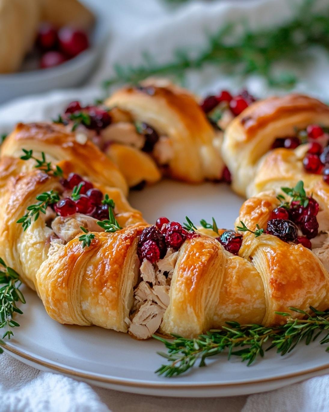 Easy Turkey Cranberry Crescent Ring: Festive Holiday Appetizer or Dinner!