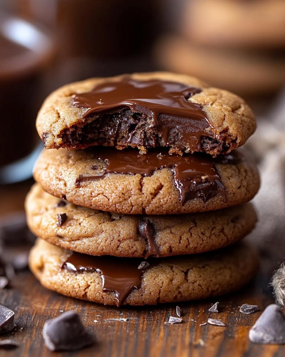 Gooey Caramel Chocolate Peanut Butter Cookies – Irresistible Dessert Recipe