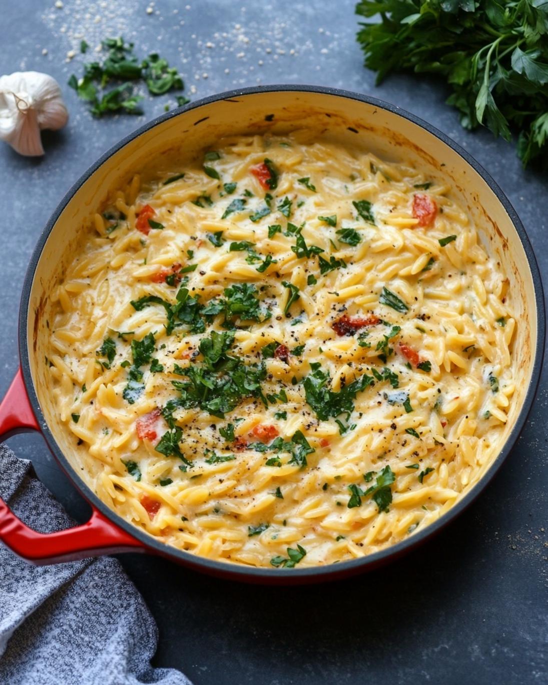 Best One-Pan Creamy Orzo Dinner to Make Tonight