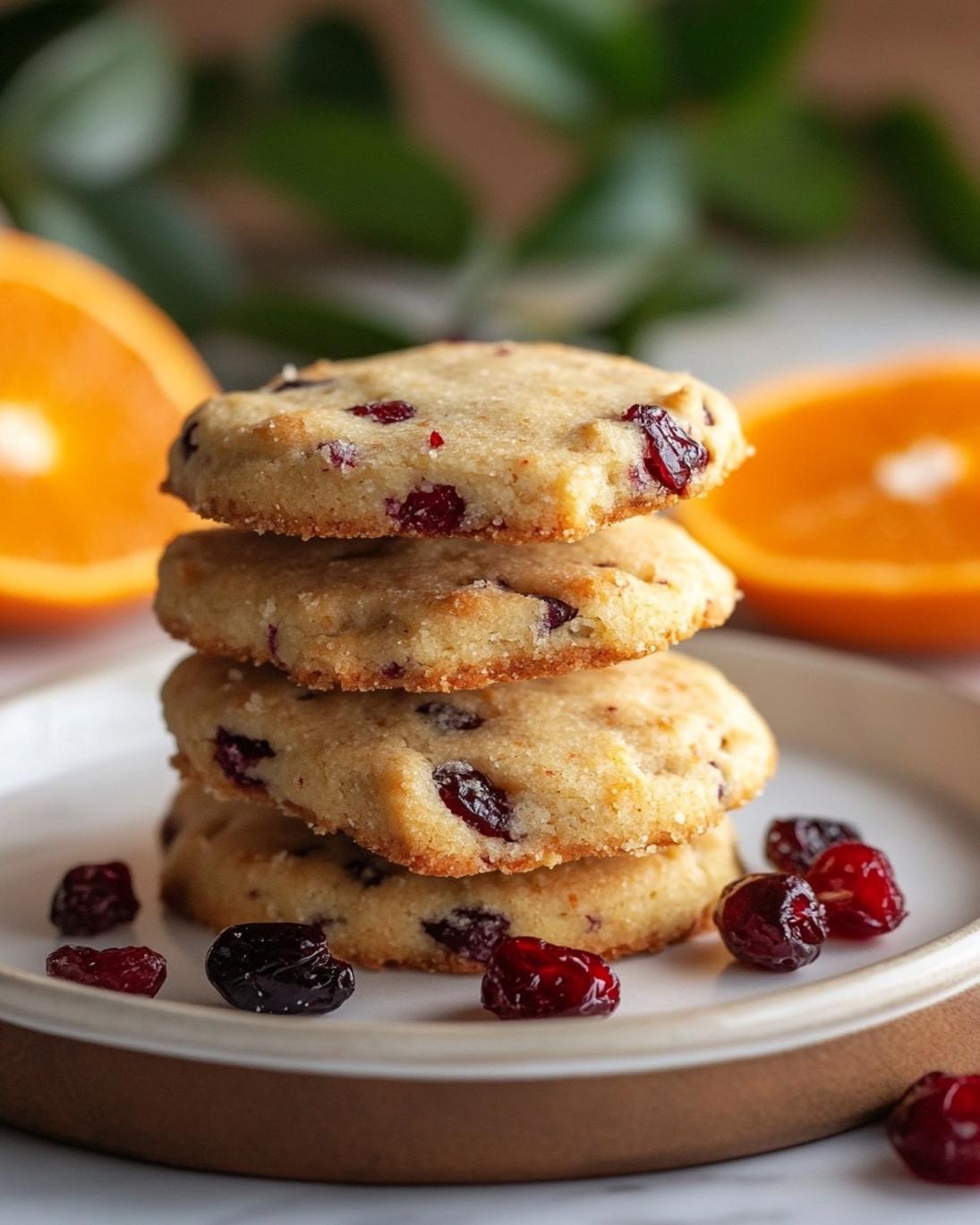 Best Orange Cranberry Shortbread Cookies Recipe 1