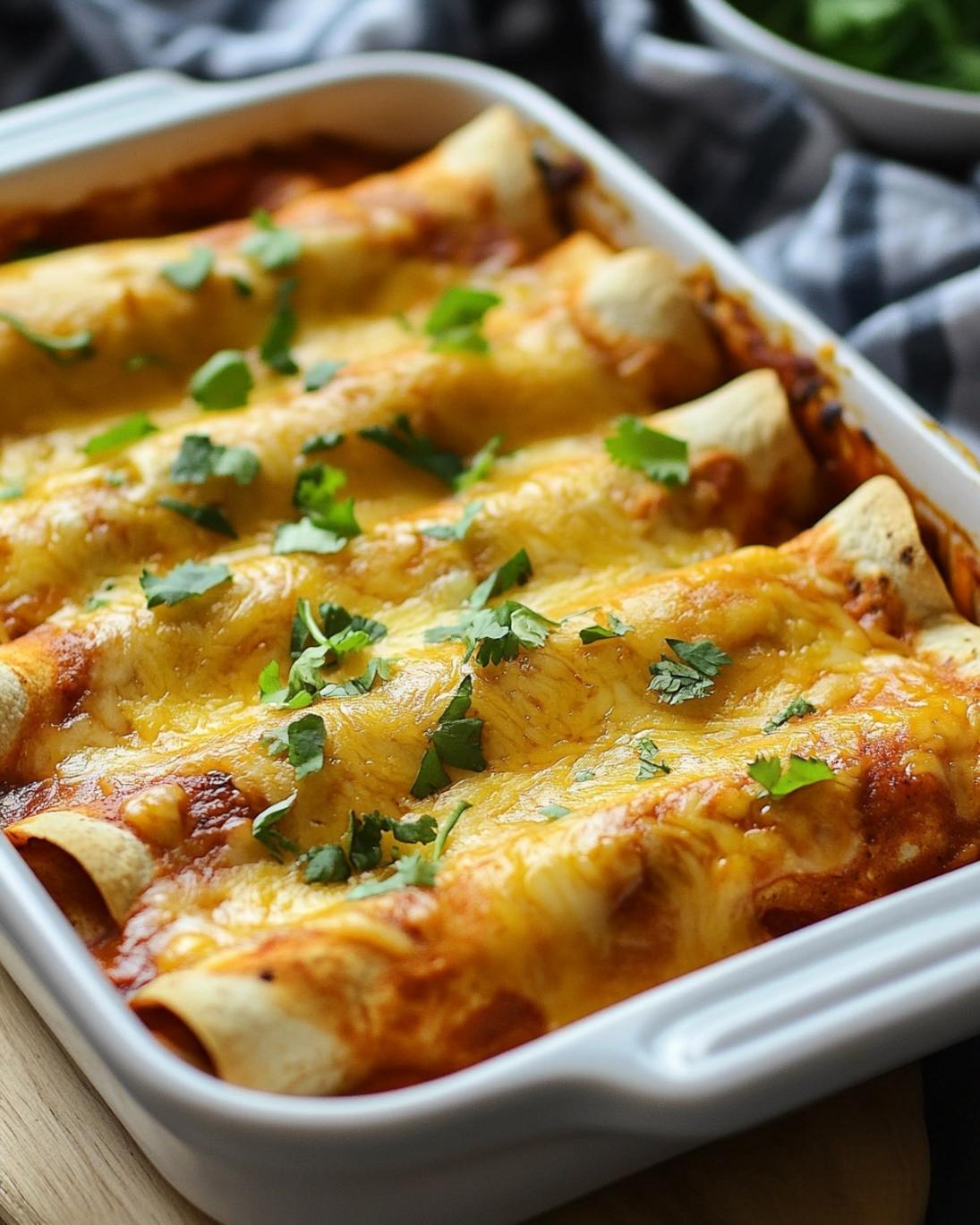 Cheesy Chicken Enchiladas with Homemade Sauce 1