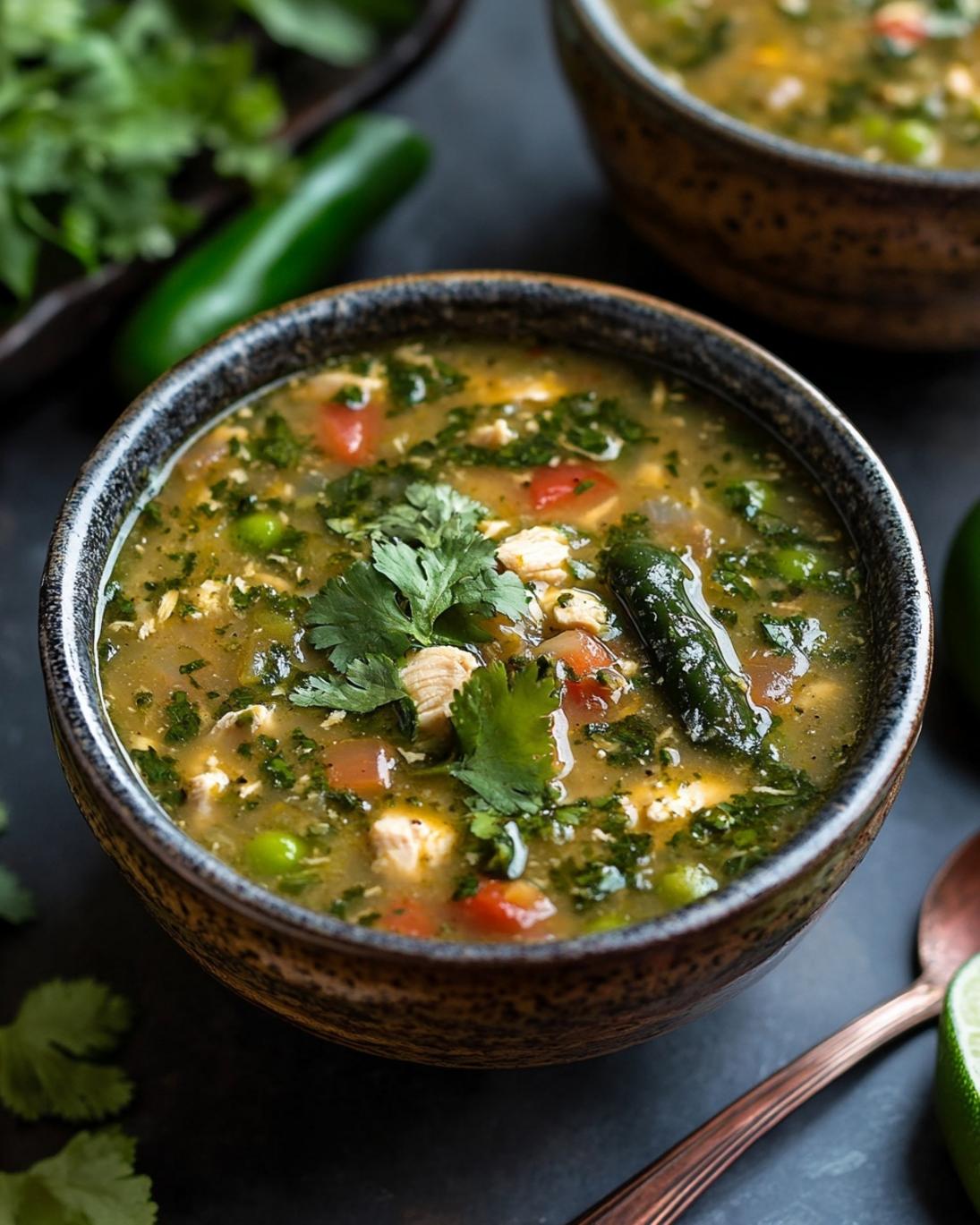 Chicken Poblano Style Soup 3