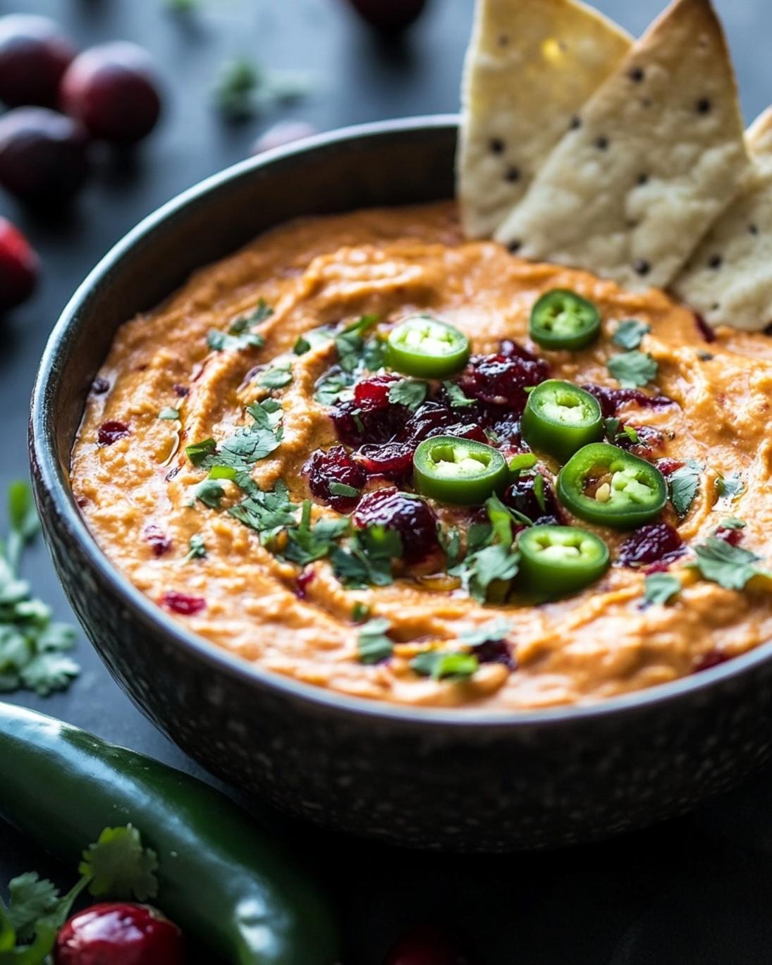 Creamy Cranberry Jalapeño Dip Recipe