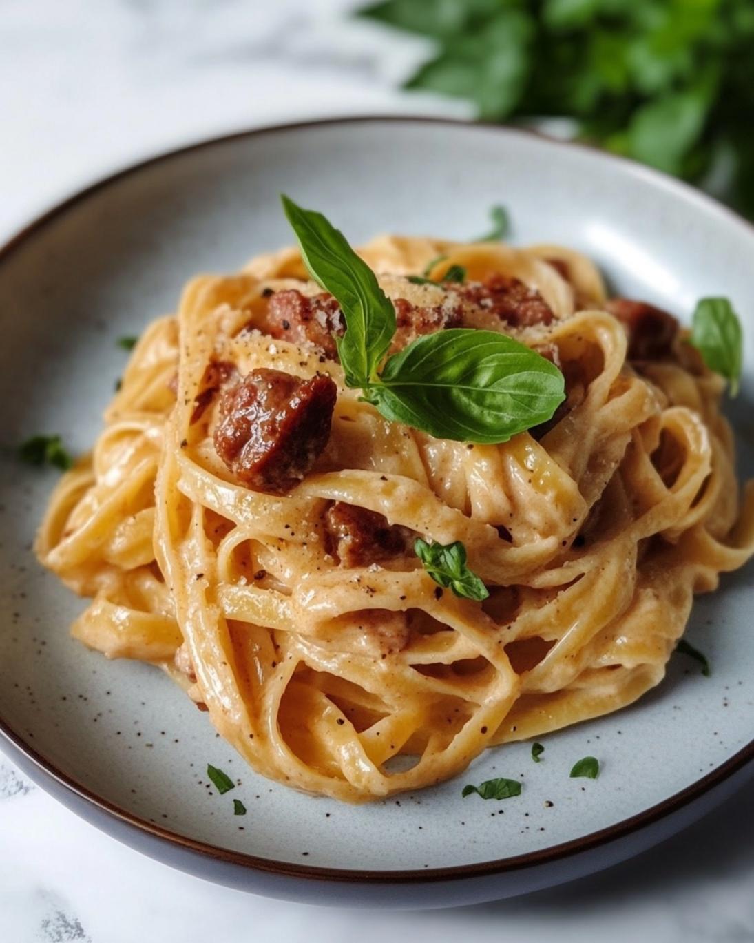 Creamy Smoked Sausage Pasta Recipe
