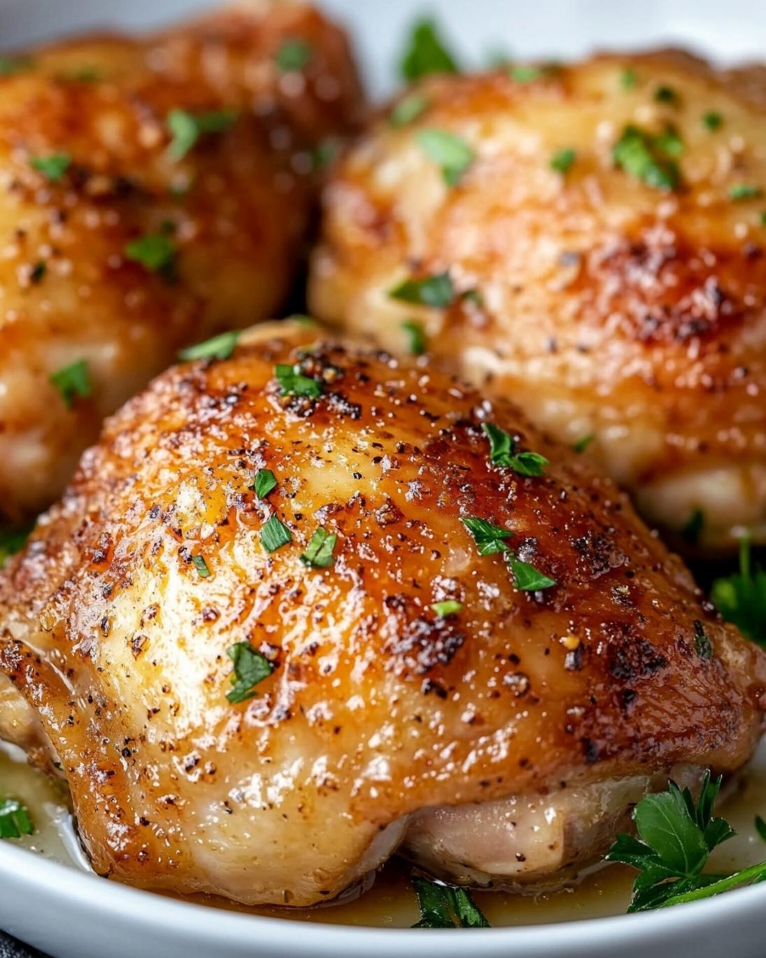 Crispy Baked Honey Garlic Chicken Thighs Recipe 2