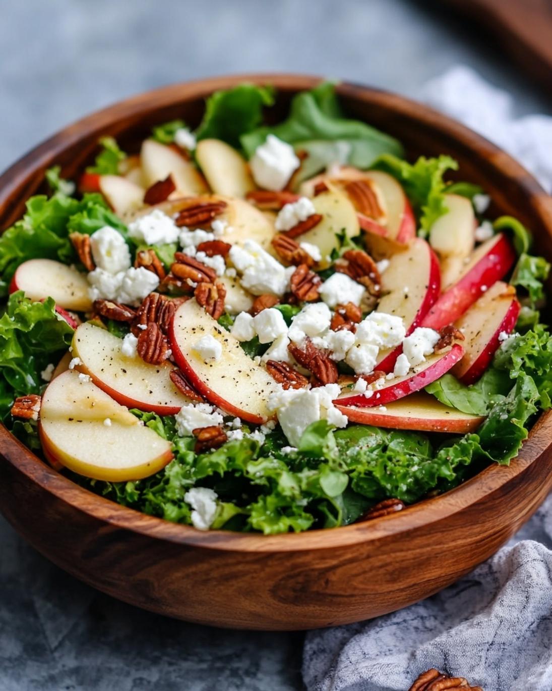 Crispy Honeycrisp Apple Salad with Feta 1
