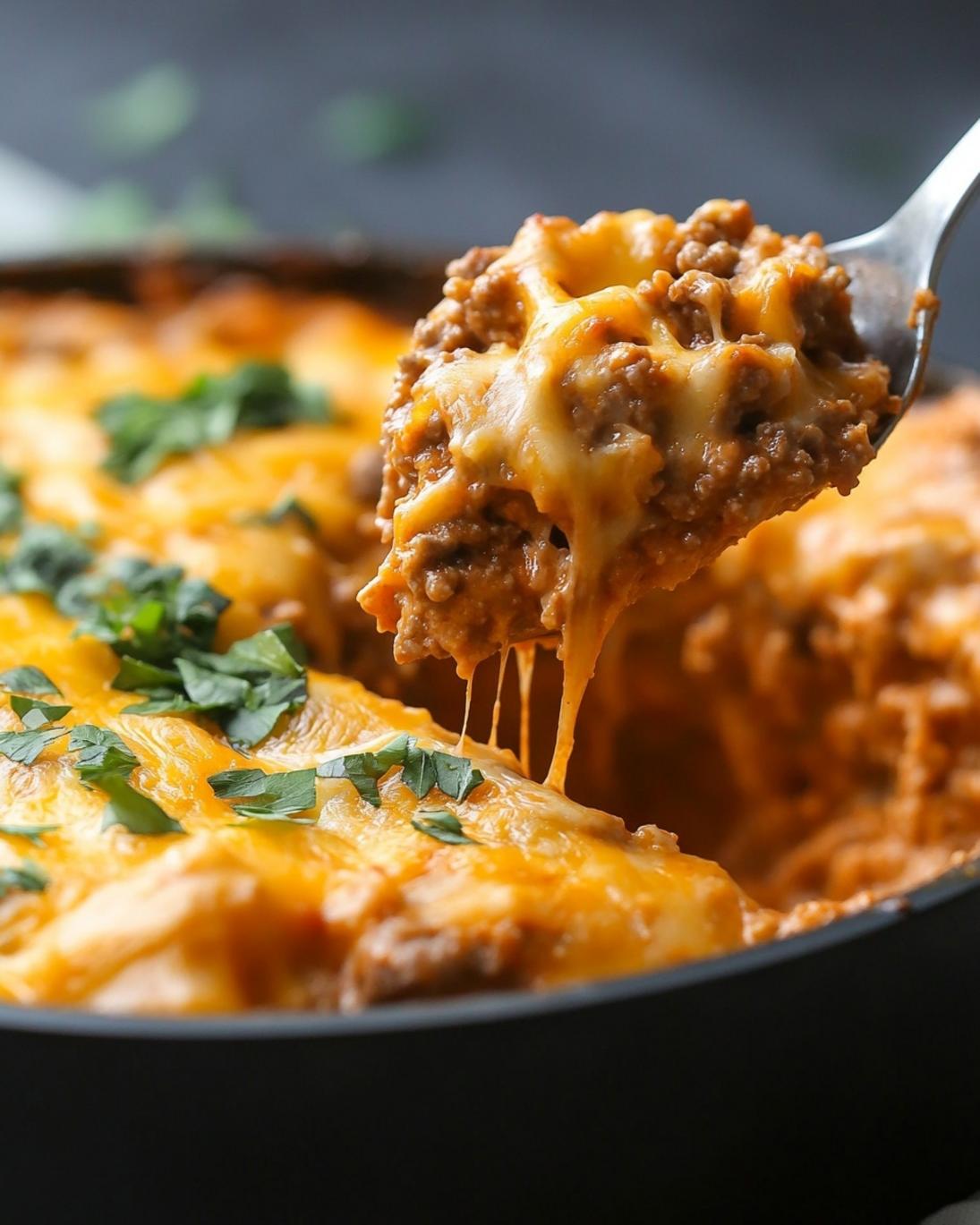 Easy Cheesy Ground Beef Hobo Casserole 1