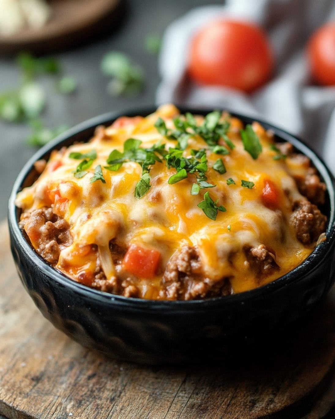 Easy Cheesy Ground Beef Hobo Casserole