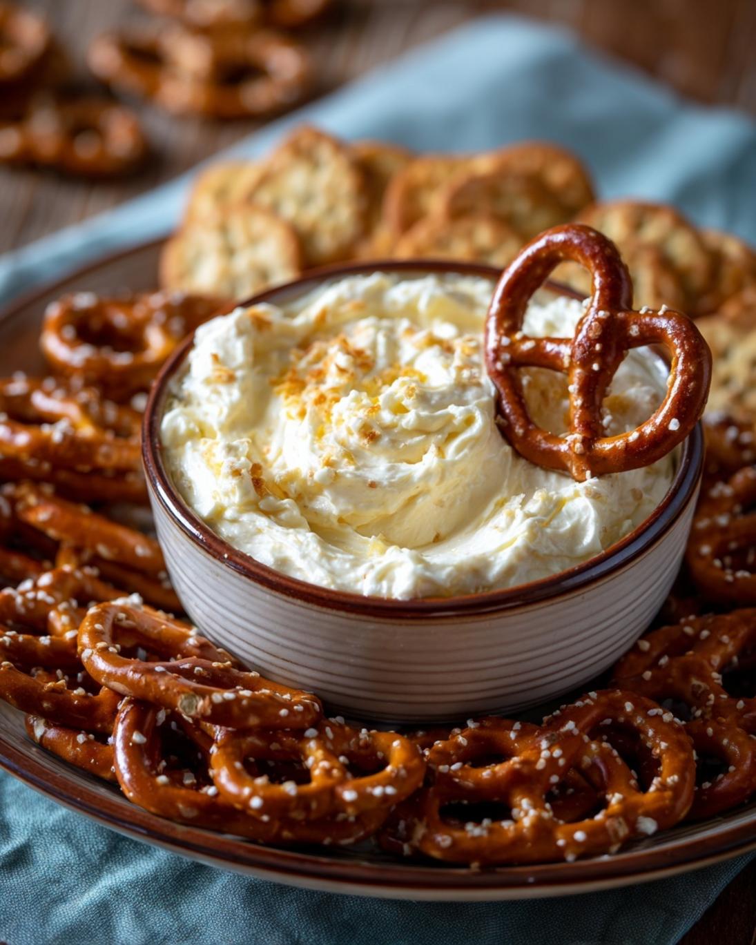 Easy Cream Cheese Pretzel Dip Your Crowd Will Love