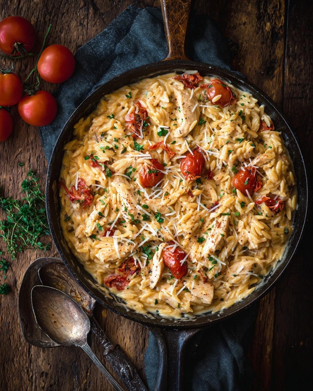 Easy Creamy Chicken Orzo for a Quick Weeknight Meal