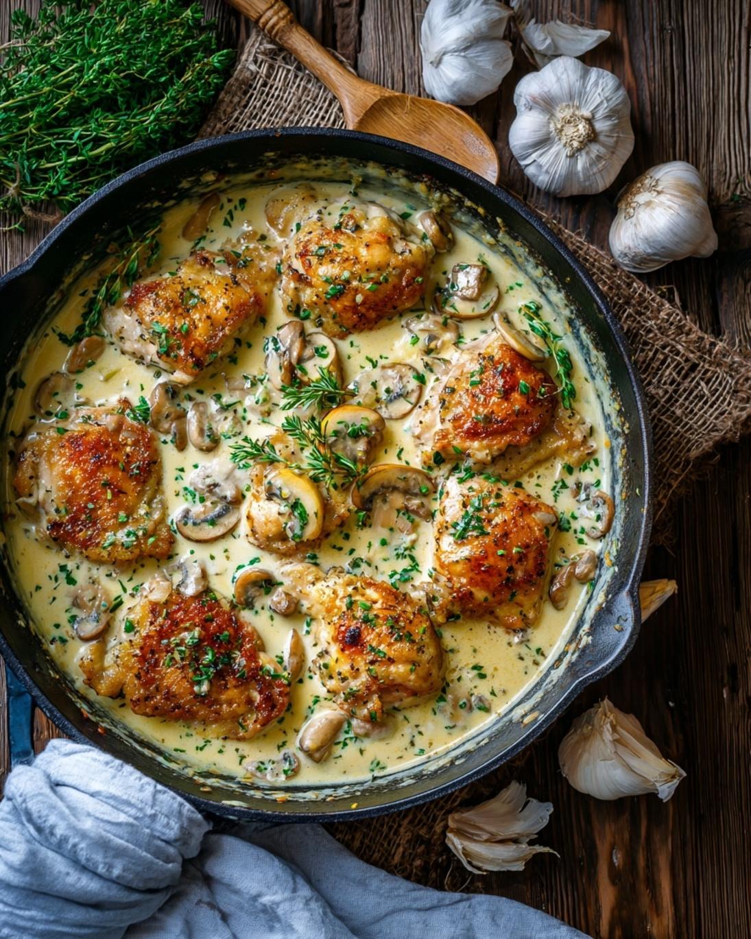 Easy Creamy Garlic Chicken Dinner for Busy Weeknights