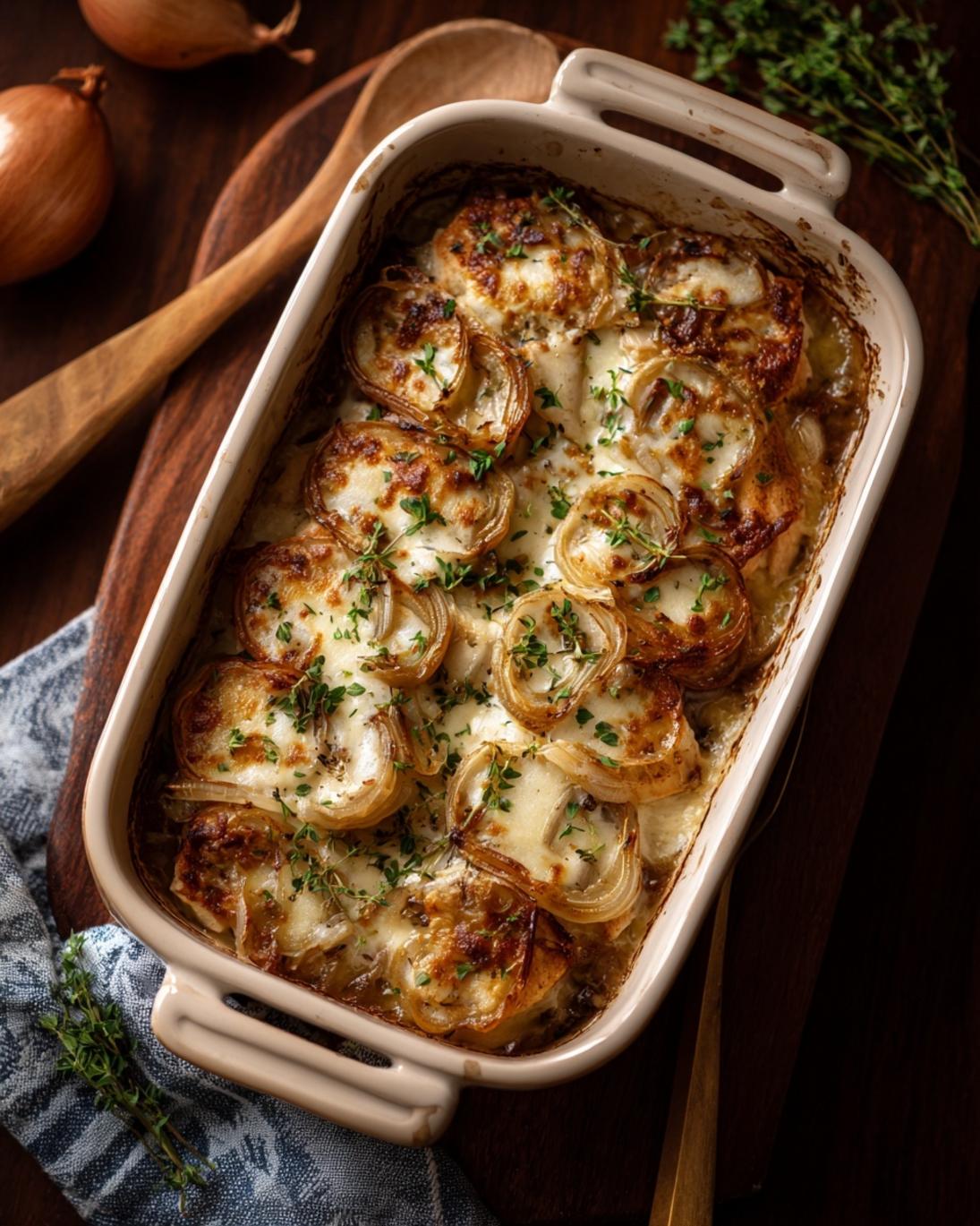 Easy French Onion Chicken Bake