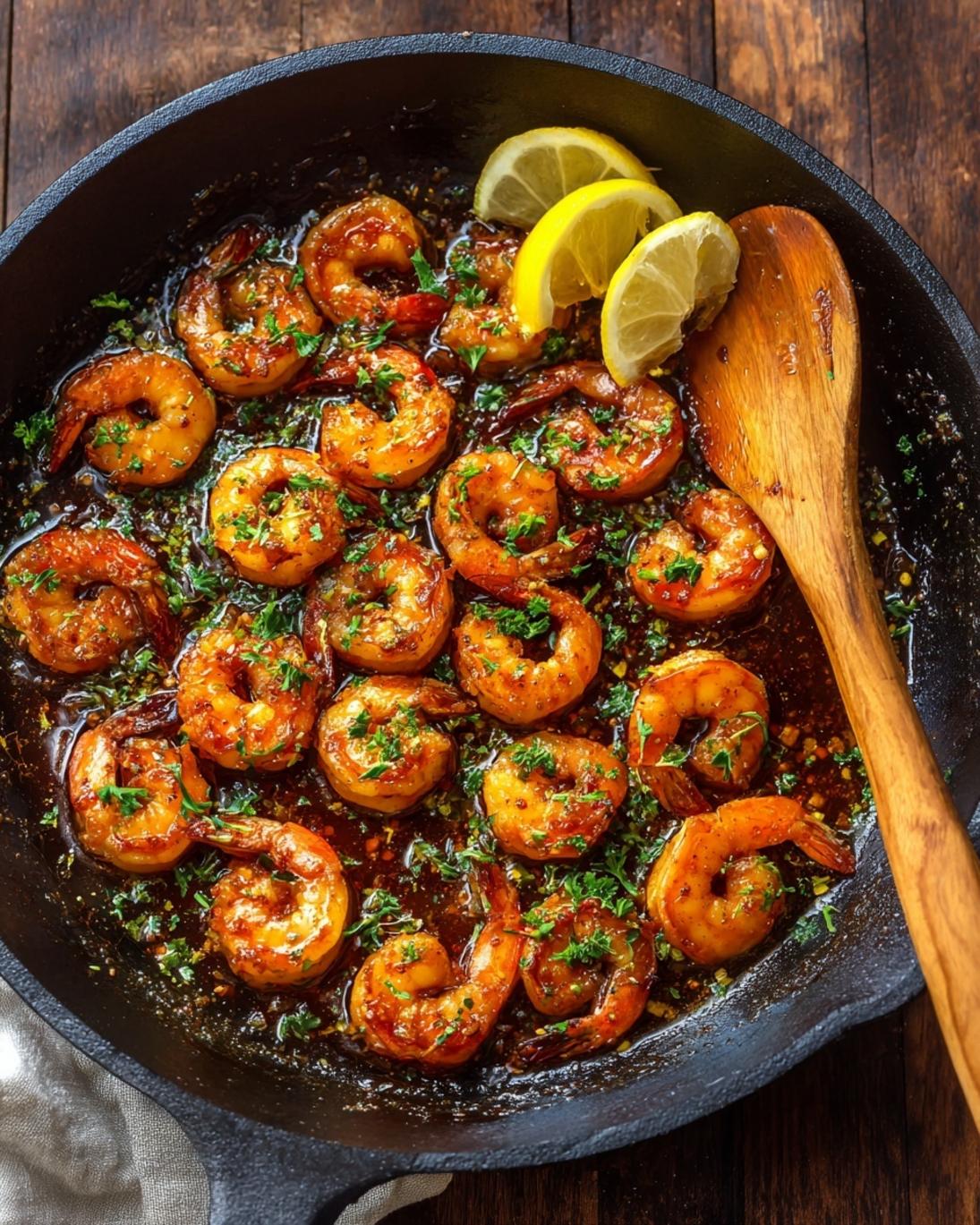 Easy Honey Garlic Shrimp Skillet