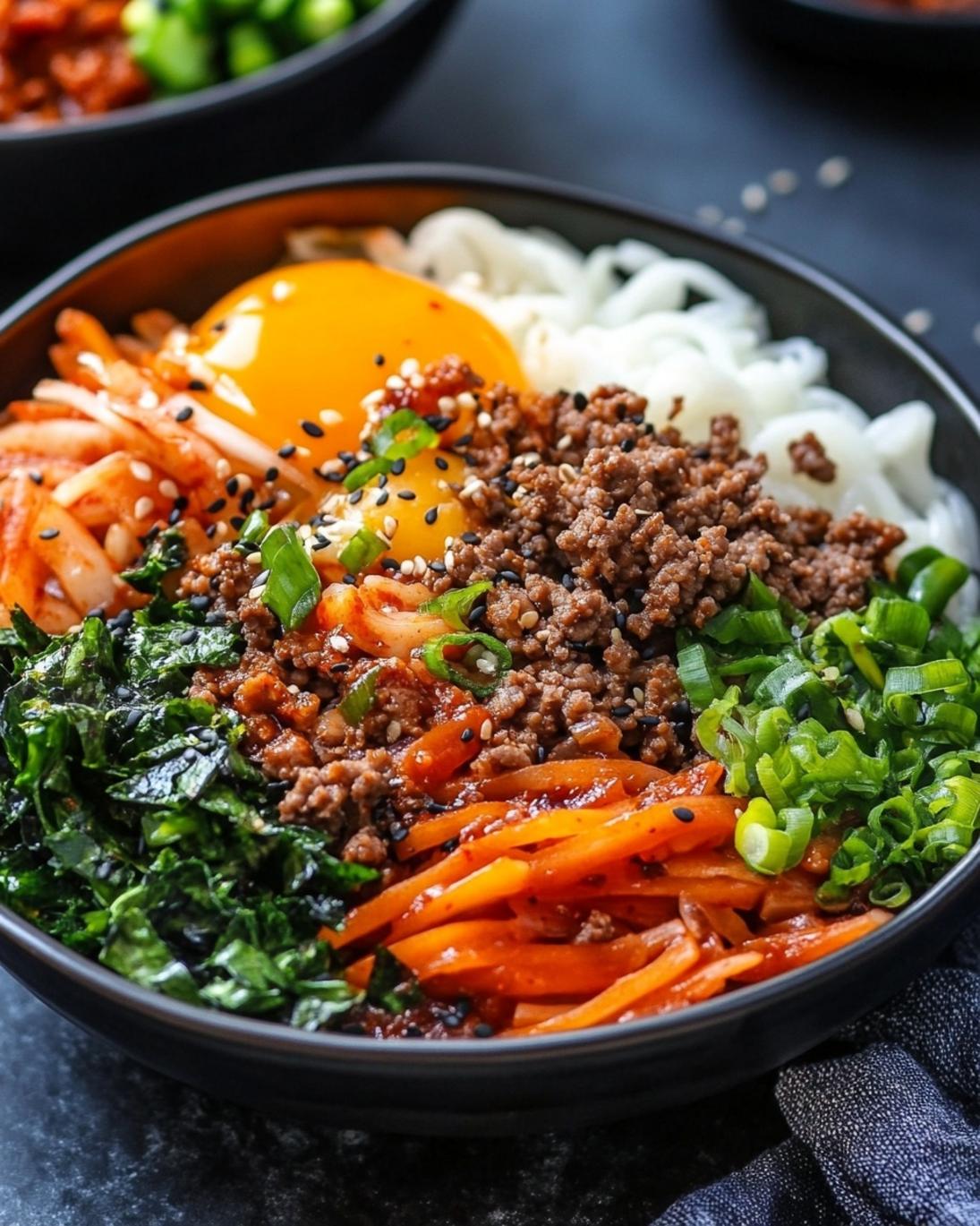 Easy Korean Ground Beef Bowls Recipe