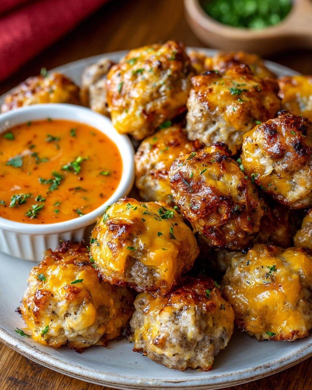 Easy Rotel Cream Cheese Sausage Balls