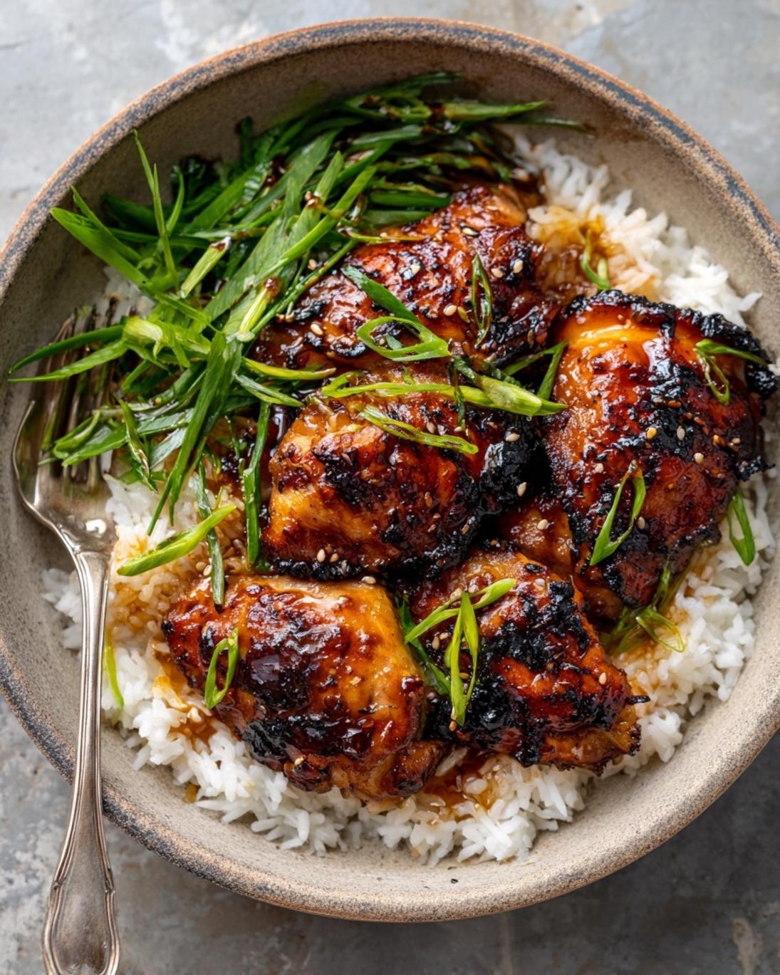 Easy Sticky Honey Garlic Chicken Dinner