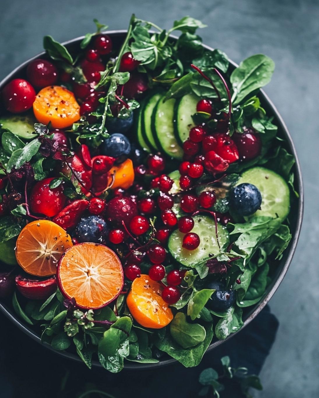 Festive Christmas Wreath Salad Recipe