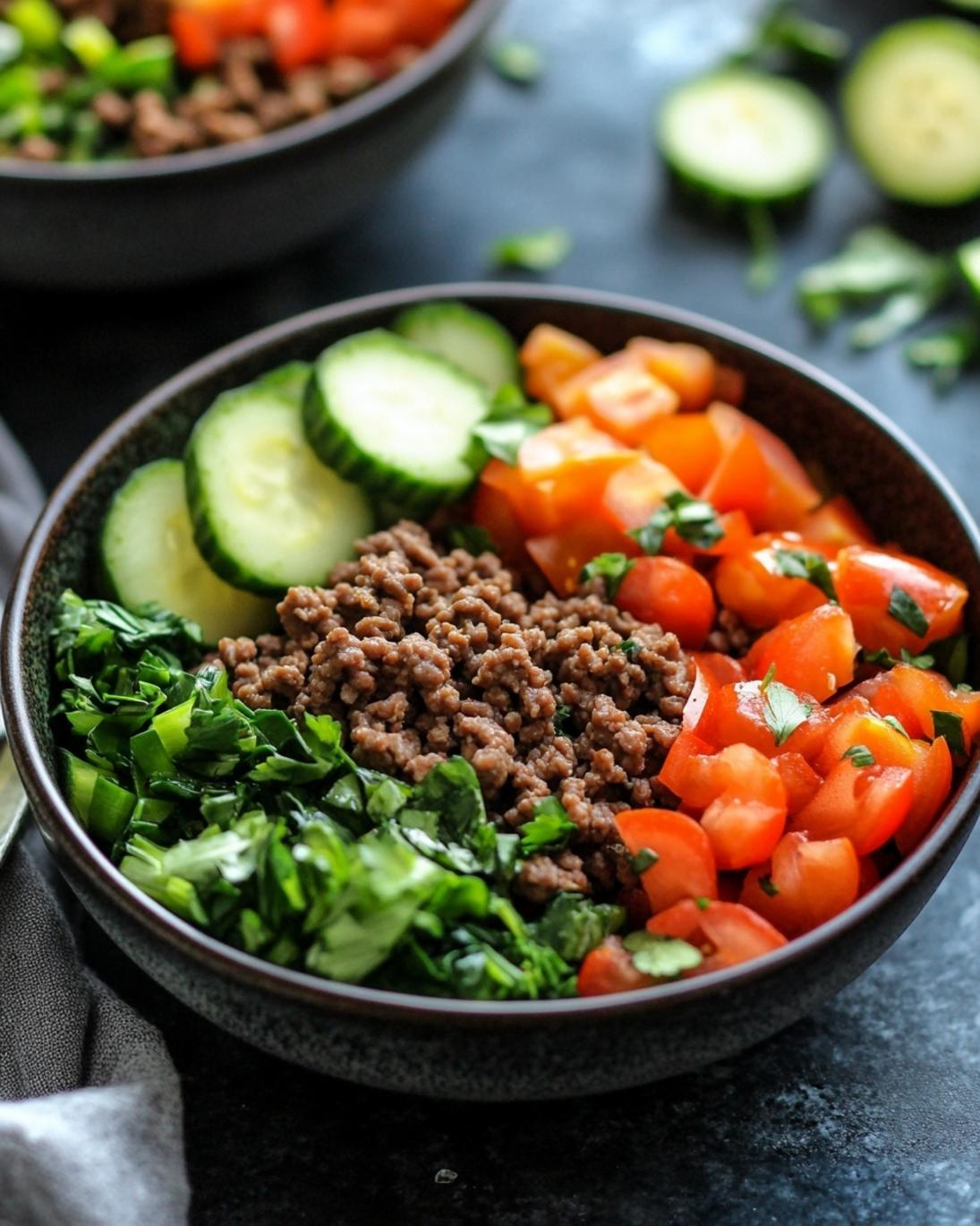 Healthy Ground Beef Veggie Bowls for Easy Weeknight Dinners