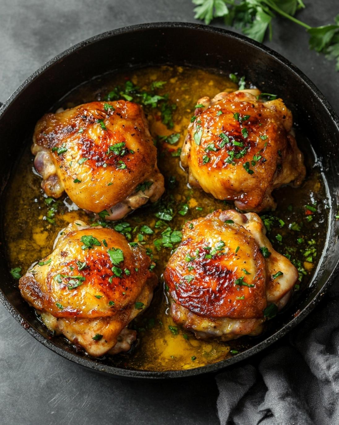Juicy One Pan Chicken Thighs Recipe 1