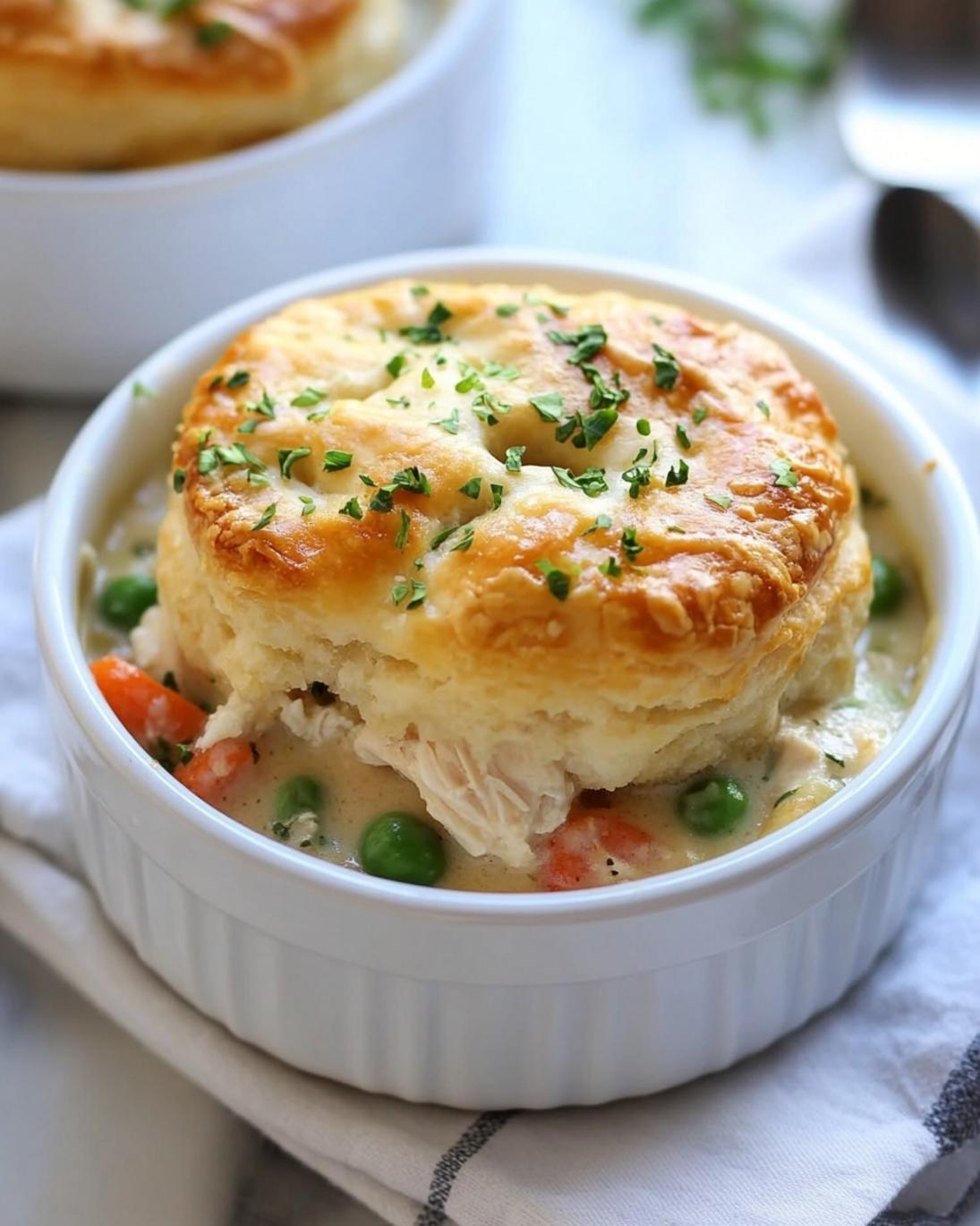 Quick Red Lobster Biscuit Chicken Pot Pie For Two