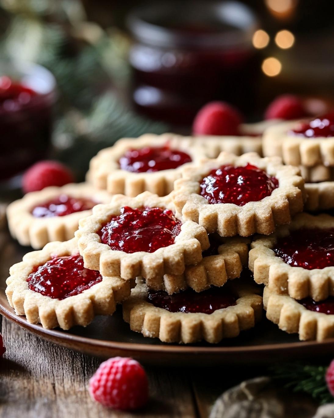 Raspberry Jam Shortbread Linzer Cookies Recipe 1
