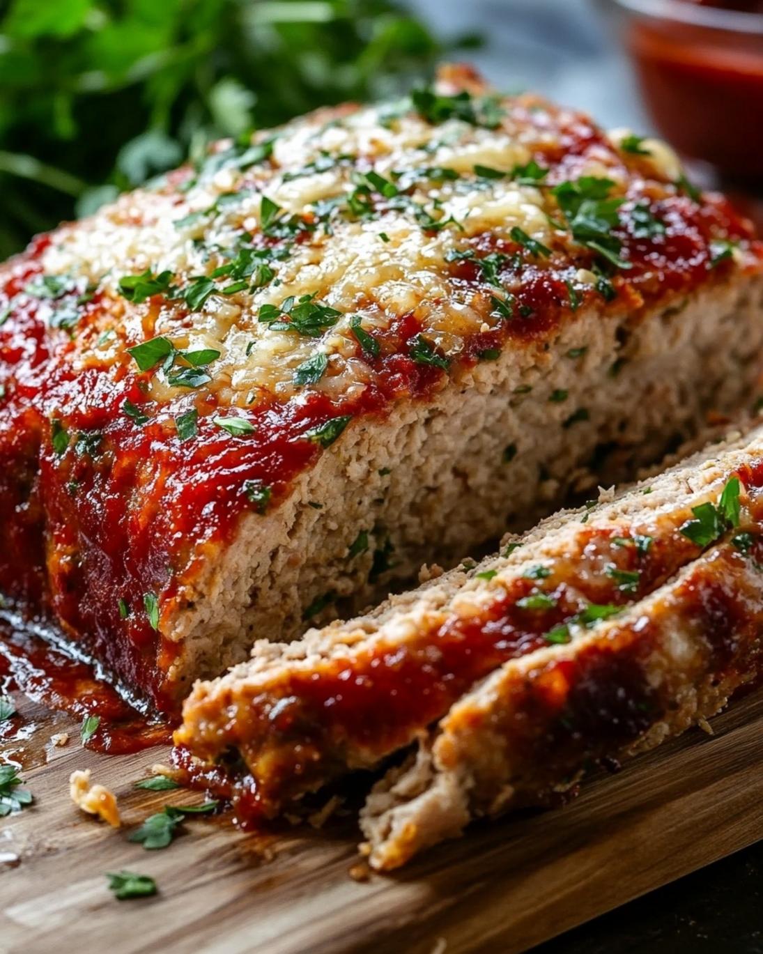 Savory Garlic Parmesan Chicken Meatloaf Recipe