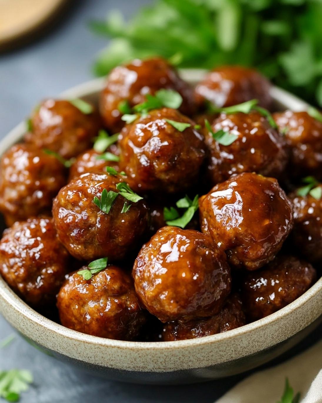 Slow Cooker Bourbon Apple Butter Meatballs Recipe 1