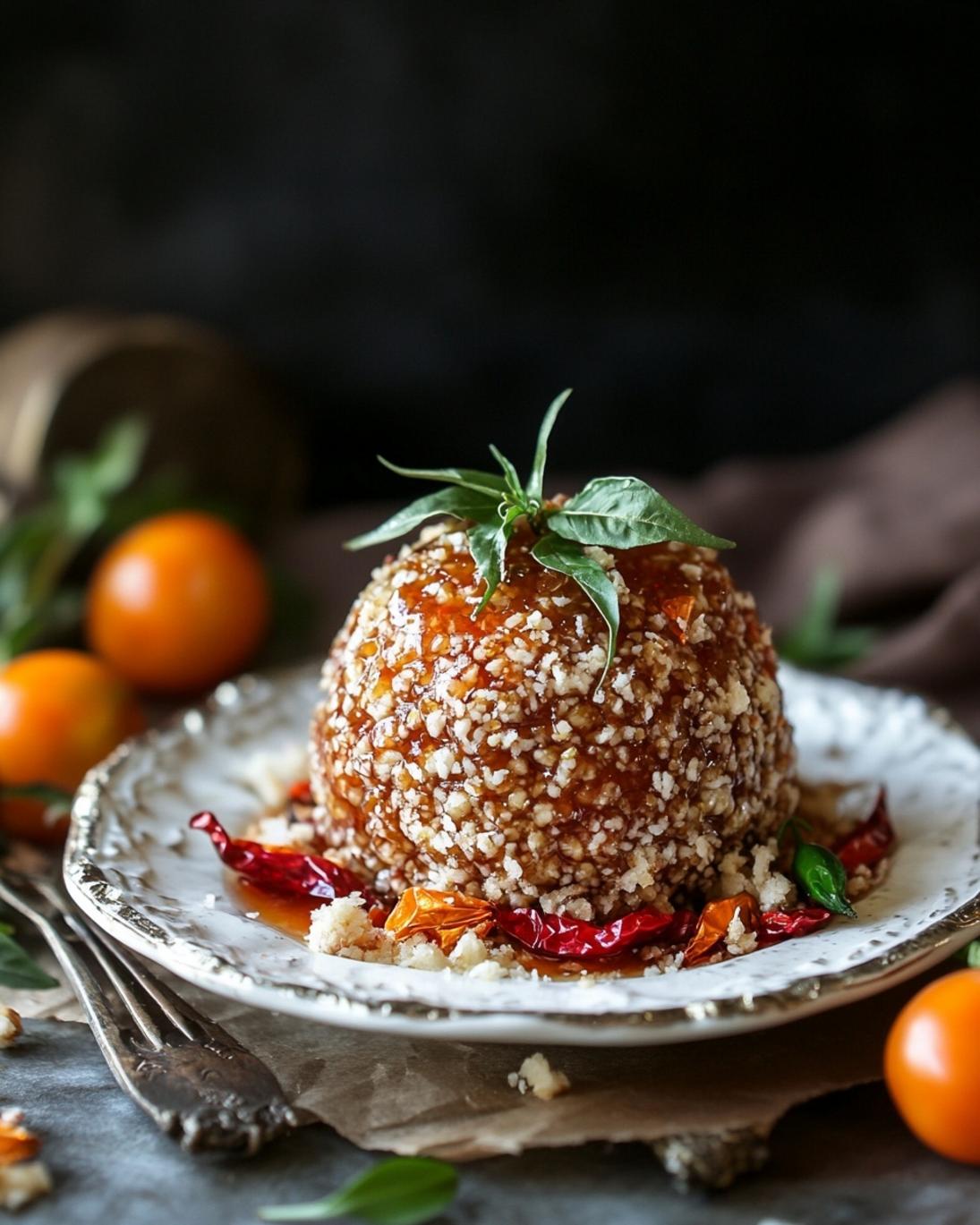 Sweet and Spicy Pepper Jelly Cheese Ball