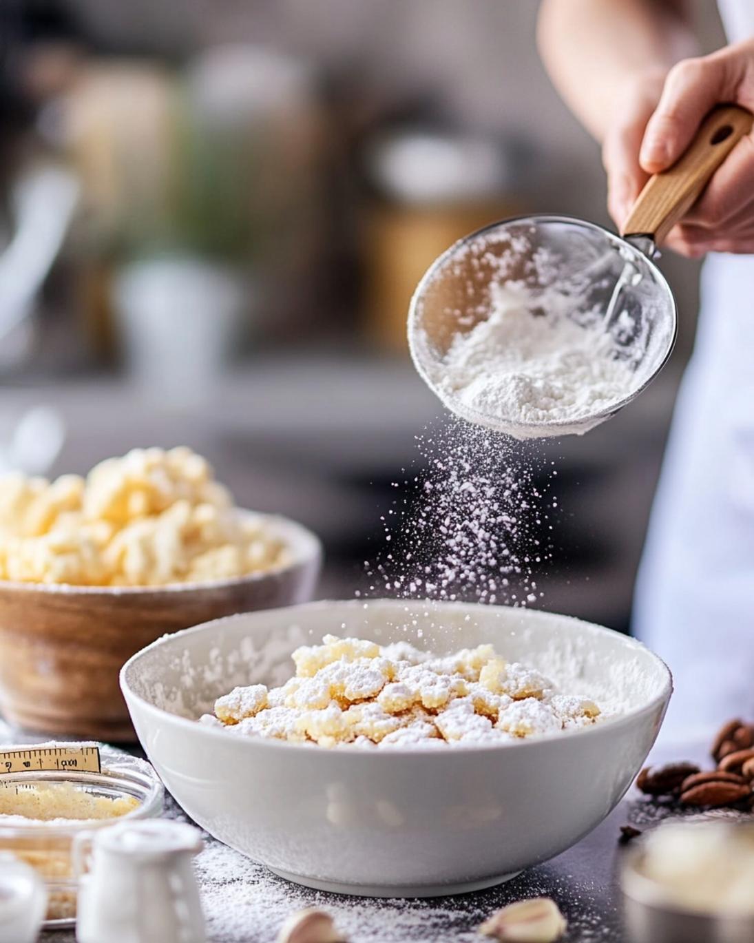 ingrediant of Classic Soft and Chewy Sugar Cookies with Sparkling Sugar Topping