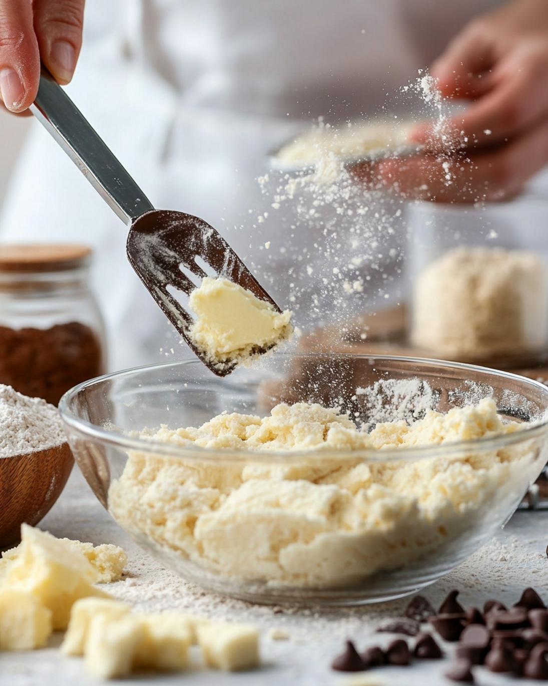 ingrediant of Easy Buttery Chocolate Chip Shortbread Cookies