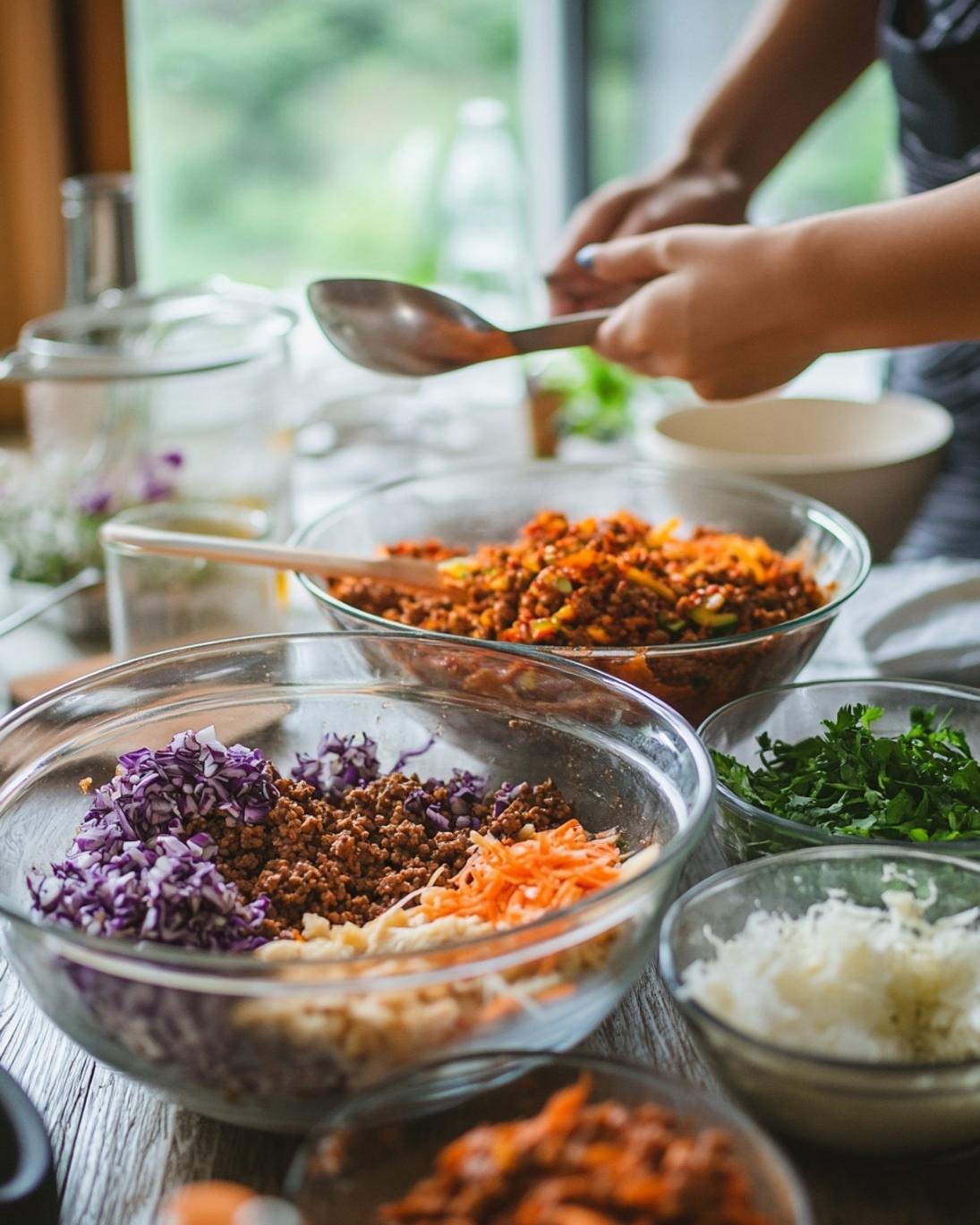 ingrediant of Easy Korean Ground Beef Bowls Recipe