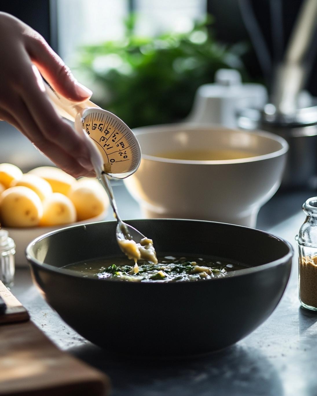ingrediant of Sopa de Frijoles con Papas y Chile Verde