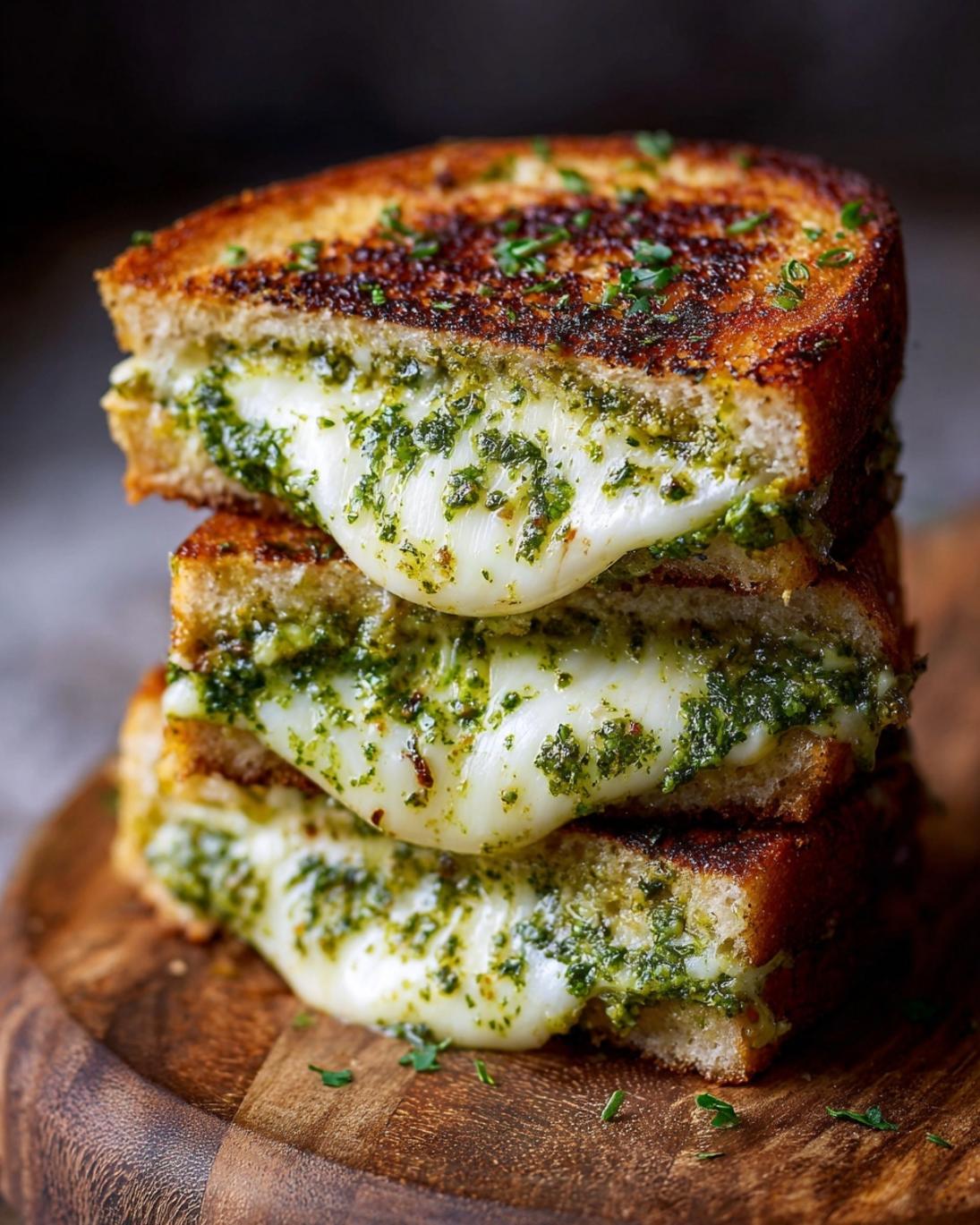 Best Ever Pesto Grilled Cheese Sandwich Recipe